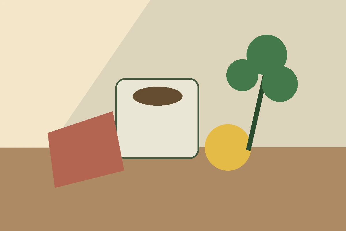 Illustrative still-life after supported green color-cast correction